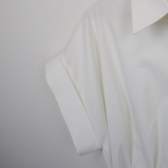 NWT Exquise Anthropologie The Tobie Pleated Blouse Double-Buckle Edition Large - Picture 4 of 11